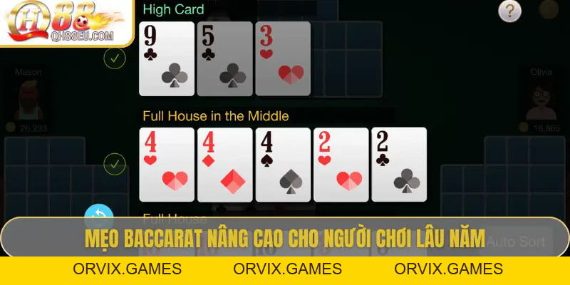 QH88 Chia Sẻ Mẹo Baccarat Giúp Chơi Ổn Định Và Bền Vững