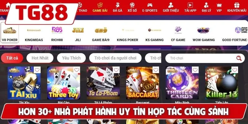 Chơi Game Bài Đổi Thưởng Tại Trang TG88 Đặc Sắc Tỷ Lệ Ăn Cao