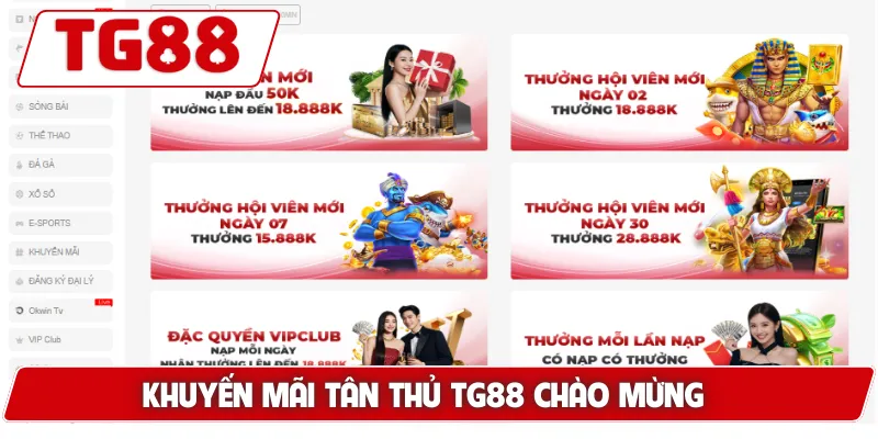 Khuyến Mãi TG88 - Cơ Hội Nhận Quà Tặng Từ Nhà Cái #1
