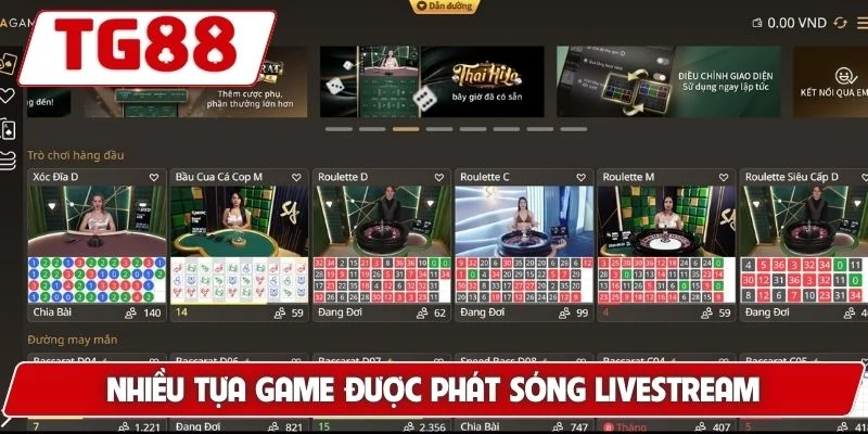 Trải Nghiệm Casino Live Dealer Chân Thực Tại Nhà Cái TG88