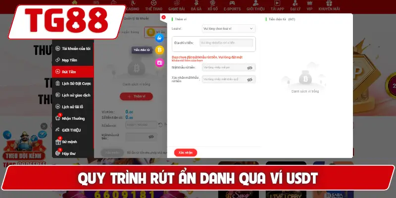 Hướng Dẫn Rút Tiền Từ Tài Khoản TG88 - An Toàn Không Lỗi