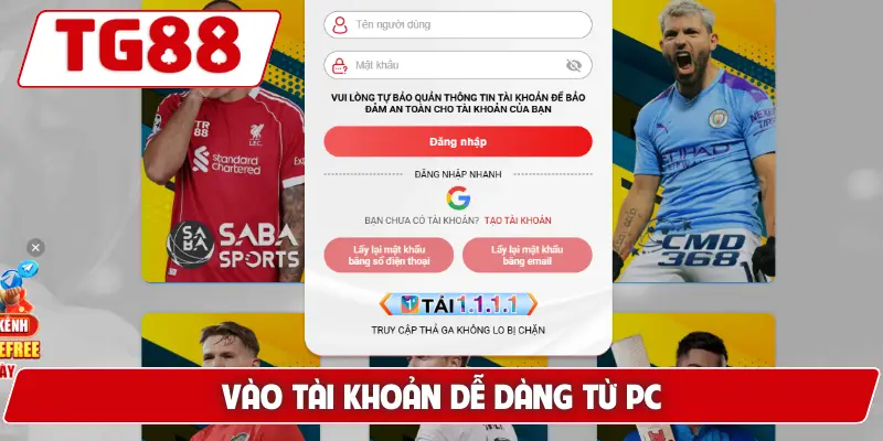 Hướng Dẫn Đăng Nhập Tài Khoản TG88 - Nhanh Chóng Và An Toàn